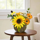 Sunflower Daisy Queen Anne's Lace Arrangement, 15 Inch
