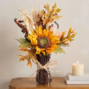 Sunflower & Pumpkin Fall Arrangement, 16 Inch